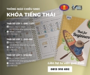 THÔNG BÁO CHIÊU SINH CÁC LỚP TIẾNG THÁI THÁNG 08/2024